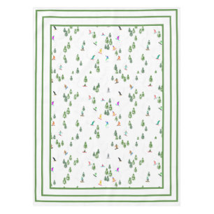 Toalha De Mesa Ilustração do Freeride Snowboarder Snowboard