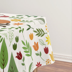 Toalha De Mesa Ilustrações escandinavas do estilo no teste padr