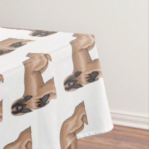 Toalha De Mesa Imagem de desenho animado de cão de cão de cão de