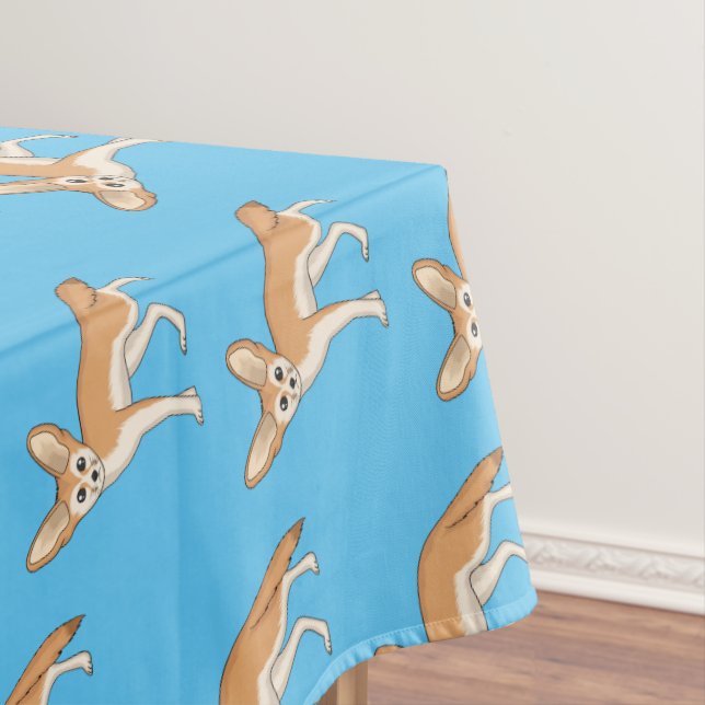 Toalha De Mesa Imagem de desenho animado de fennec fox (Posição Original)