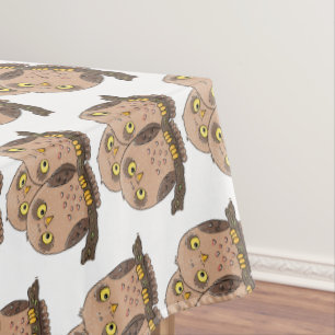 Toalha De Mesa Imagem de desenho animado de uma coruja de bebê bo