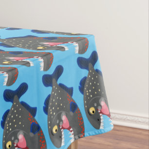 Toalha De Mesa Imagem de uma piranha engraçada e famosa