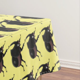 Toalha De Mesa Imagem do desenho animado do besouro da rinoceront