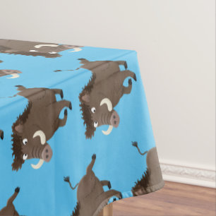 Toalha De Mesa Imagem engraçada de desenho animado de javalis