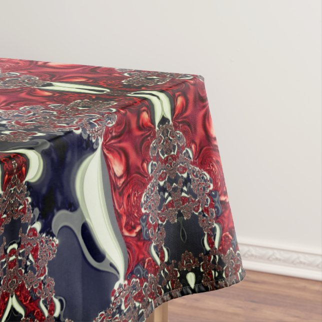 Toalha De Mesa Imagem espelhada gerando forma repetida, sobre bra (Posição Original)