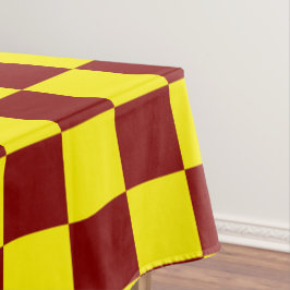 Toalha De Mesa Imagem Maroon e Amarelo Verificada