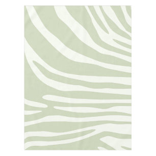 Toalha De Mesa impressão branco e verde-zebra