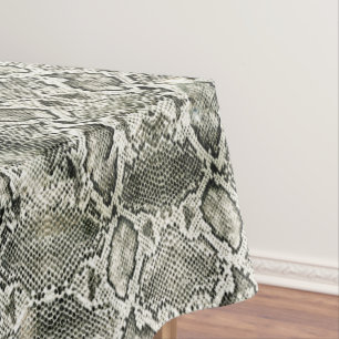 Toalha De Mesa impressão Cobra branco