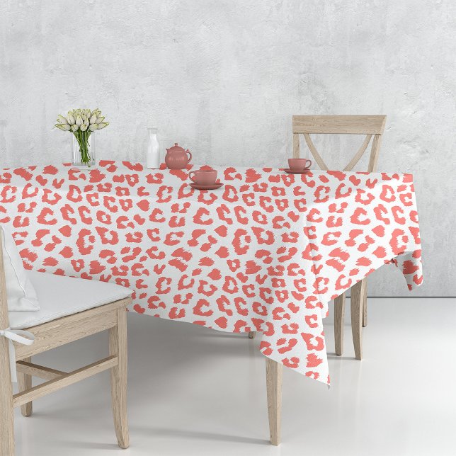Toalha De Mesa Impressão Coral Leopardo (Criador carregado)