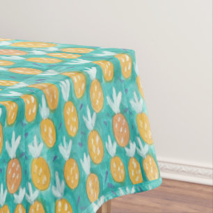 Toalha De Mesa Impressão de Aquarela de Abacaxi
