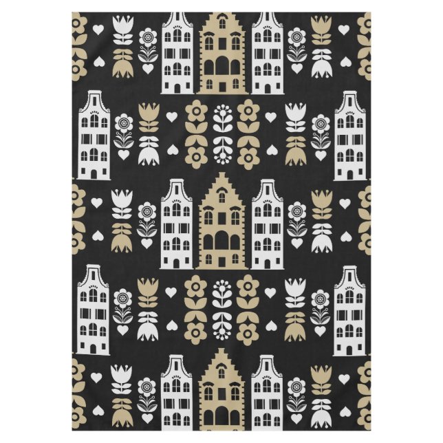 Toalha De Mesa Impressão de arte tradicional holandesa (Frente)