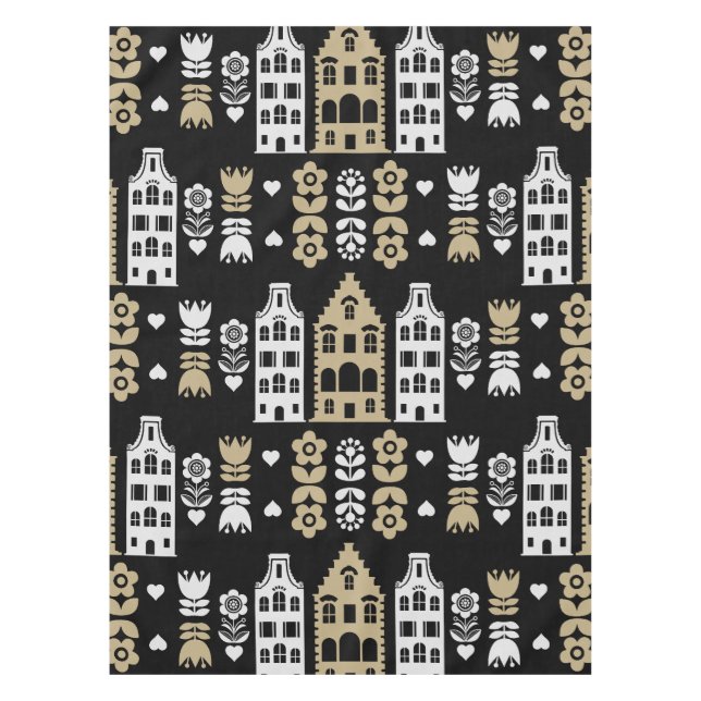 Toalha De Mesa Impressão de arte tradicional holandesa (Frente)