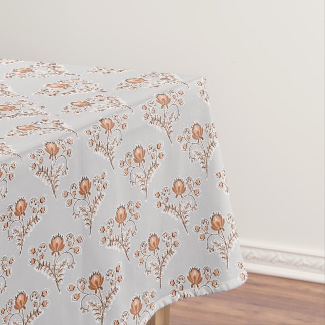 Toalha De Mesa Impressão de bloqueio floral. (Posição Original)