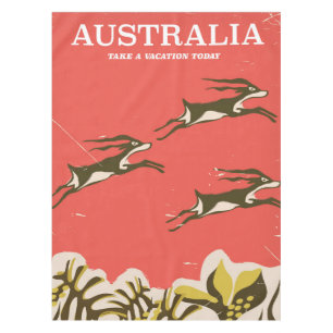 Toalha De Mesa Impressão de férias de vintage na Austrália