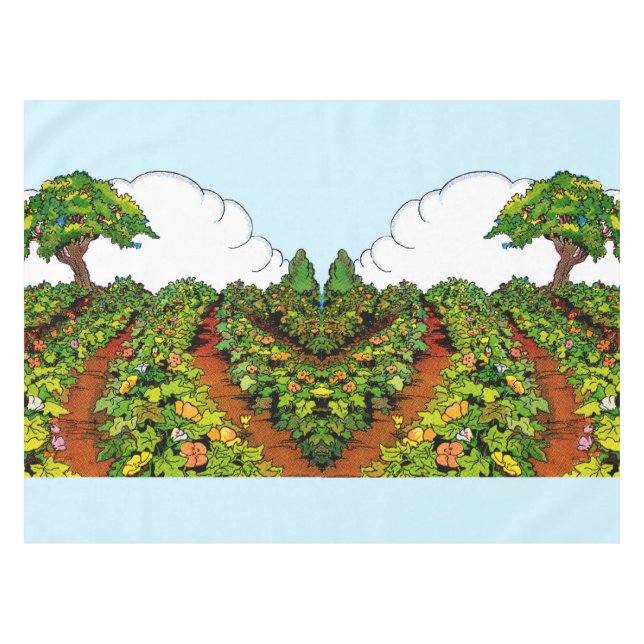 Toalha De Mesa impressão de jardim 1920 (Frente (Horizontal))