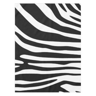 Toalha De Mesa Impressão de zebra preto e branco