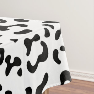 Toalha De Mesa Impressão Leopardo, Manchas Leopardo, Preto E Bran