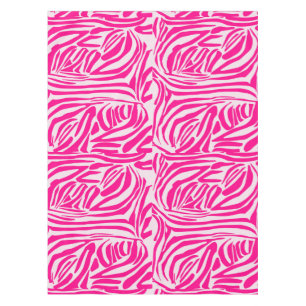 Toalha De Mesa Impressão zebra rosa