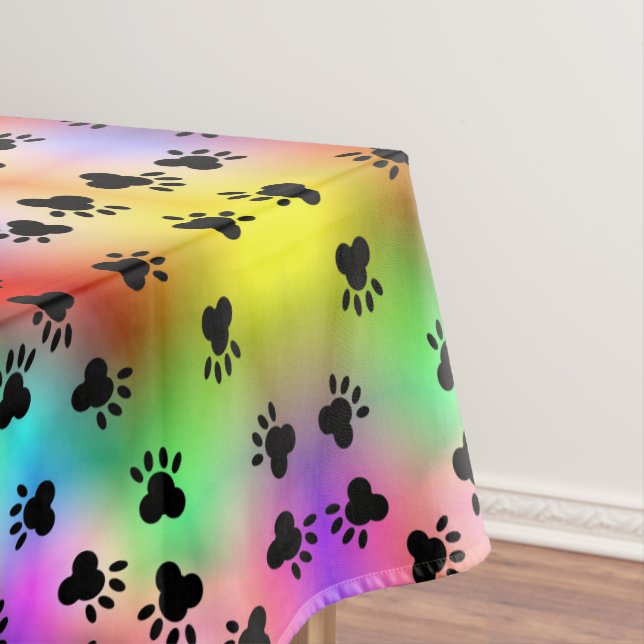 Toalha De Mesa Impressões do Rainbow Dog (Posição Original)