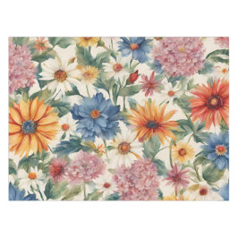 Toalha De Mesa Incrível Flores de Jardim de Verão
