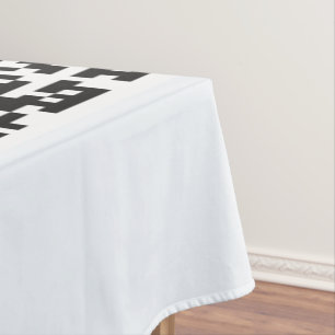 Toalha De Mesa Informações de Código QR e Tablecloe de Promociona