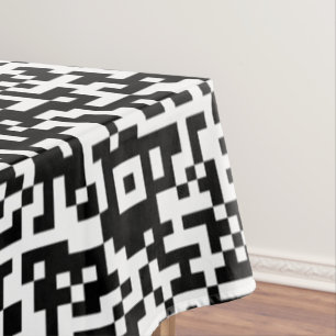 Toalha De Mesa Informações de Verificação de Código QR Tablecloth