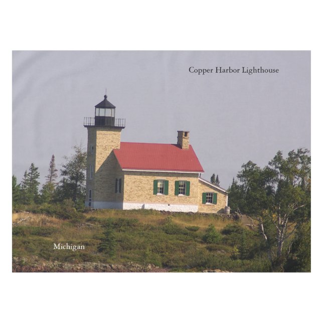 Toalha De Mesa Invólucro de mesa do farol de cobre (Frente (Horizontal))