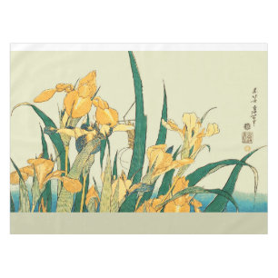 Toalha De Mesa Iris com Gafanhoto de Hokusai Impressão Vintage Ja