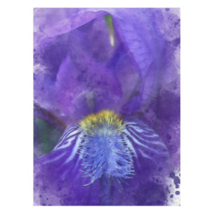 Toalha De Mesa Iris Flor Puro Watercolor