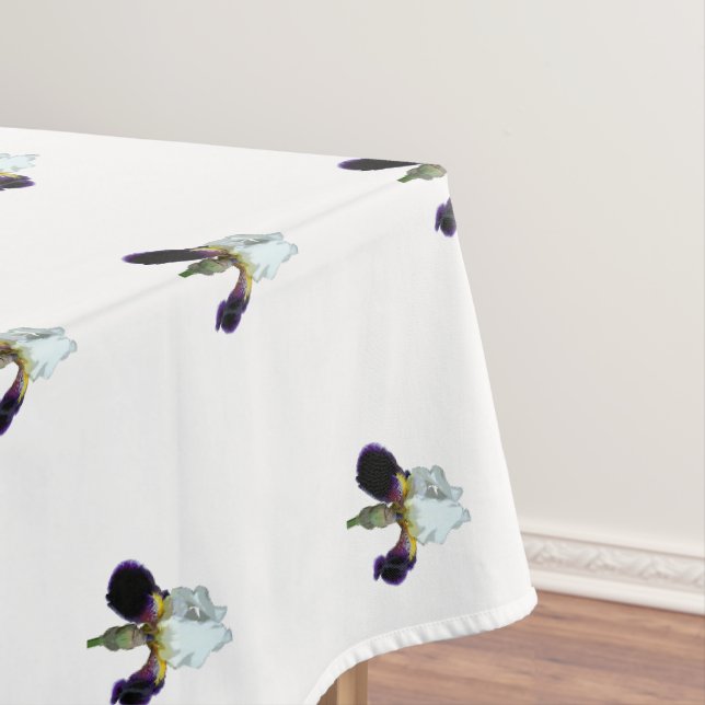 Toalha de Mesa Íris Roxa e Branca (Posição Original)