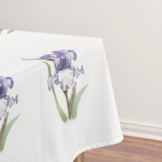 Toalha De Mesa Íris Roxa Ondulada (Posição Original)