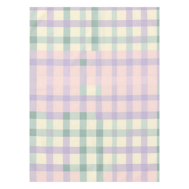 Toalha De Mesa Jantar de Primavera de Pastel Xadrez de de Buffalo (Frente)