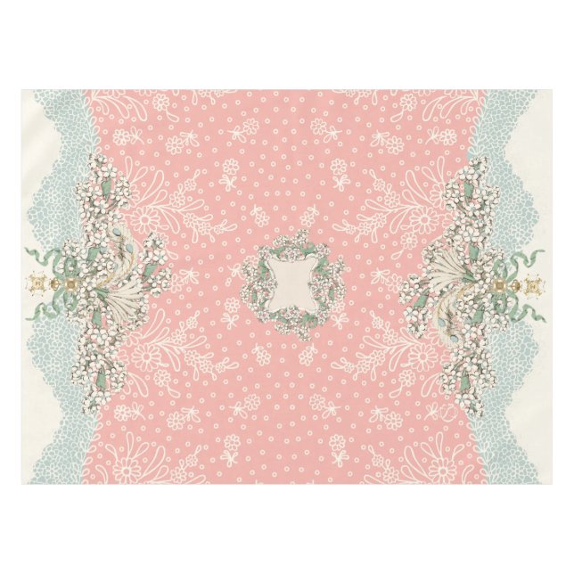 Toalha De Mesa Janto Rococo Napkins Tablecloths Tecido Hydrangea (Frente (Horizontal))