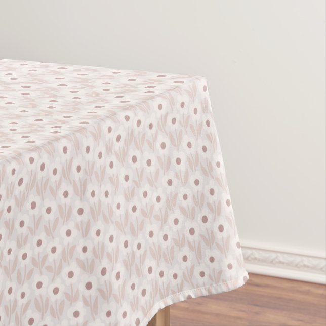 Toalha De Mesa Jardim de Chalkflower Rosa Romântico Suave (Posição Original)
