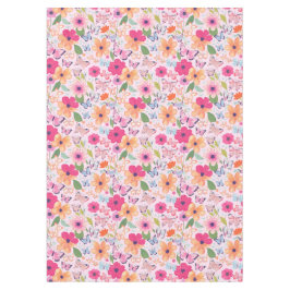 Toalha De Mesa Jardim de Flor Rosa bonito