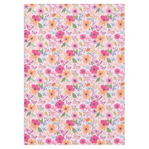 Toalha De Mesa Jardim de Flores Rosa Bonito
