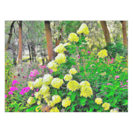 Toalha De Mesa Jardim de Hydrangea do Chartreuse Green Limelight