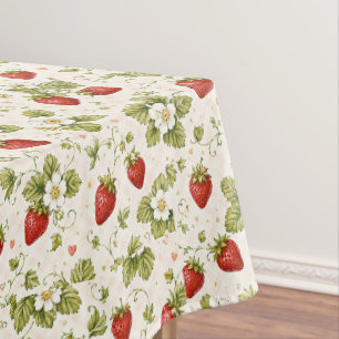 Toalha De Mesa Jardim de Morango