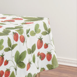 Toalha De Mesa Jardim de Verão | Bagas de morango