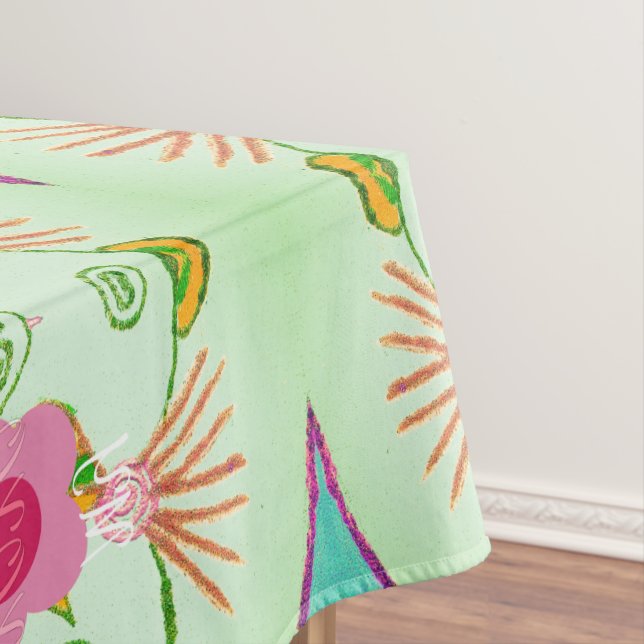 Toalha De Mesa Jardim Eclético Encantador: Beleza Floral Diversa (Posição Original)