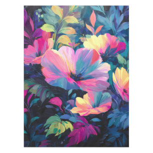 Toalha De Mesa Jardim Floral Primavera de Flor de Flor Rush