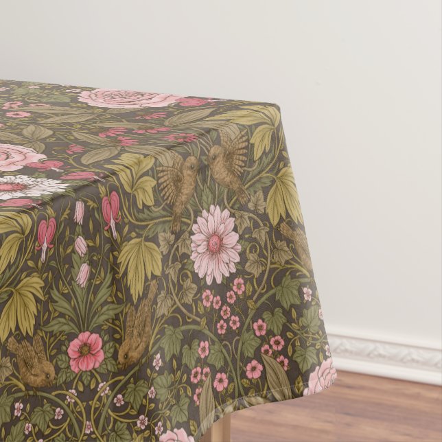 Toalha De Mesa Jardim selvagem em café marrom (Posição Original)