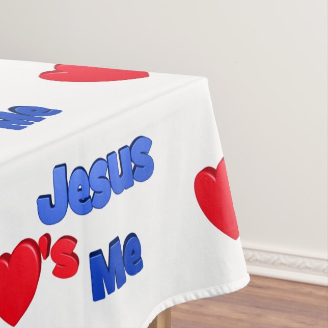 Toalha De Mesa Jesus ama-me (Posição Original)