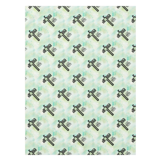 Toalha De Mesa Jesus Word Art (Frente)