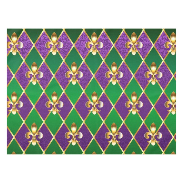 Toalha De Mesa Jewelry Background Mardi Gras (Frente (Horizontal))