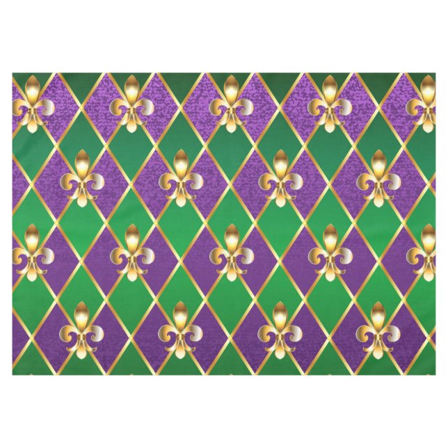 Toalha De Mesa Jewelry Background Mardi Gras (Frente (Horizontal))