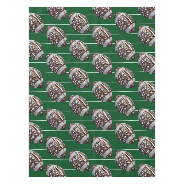 Toalha De Mesa Jogo de Futebol do Bling Field Party (Frente)