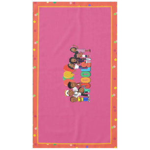 Toalha De Mesa JOOLS TV ®️ Tablecloth Rosa