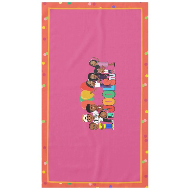 Toalha De Mesa JOOLS TV ®️ Tablecloth Rosa (Frente)