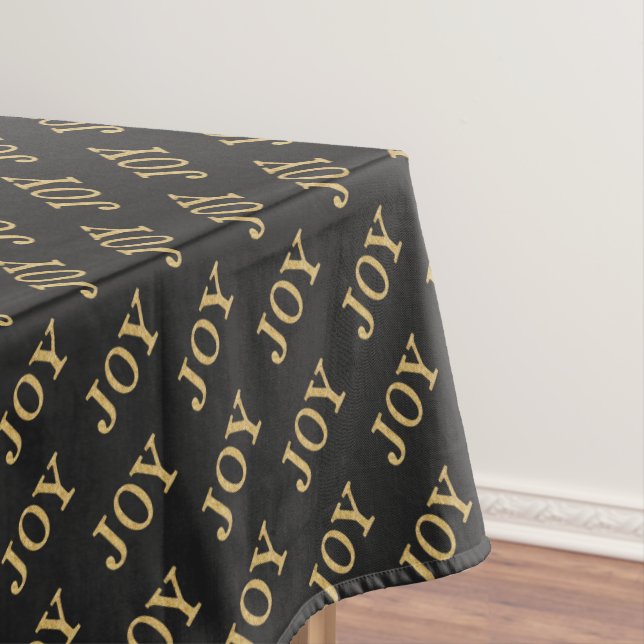 Toalha De Mesa JOY (brilho dourado) (Posição Original)